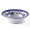 blue white melamine plates